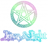 love and light,pentacle,pagan,wiccan
