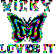 VICKY Butterfly Loves it