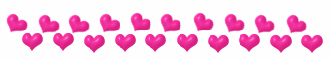 Pink heart divider