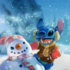 Stitch with Snowman