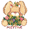 Easter Bunny with flowers - Maythe
