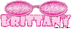 Pink Glitter Sunglasses -Brittany-