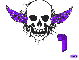 sayda purple skull