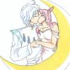 Rini and Helios Kiss on Moon
