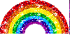 glitter rainbow