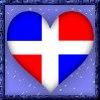 Dominican Flag Heart