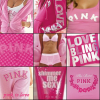 icon collage pink