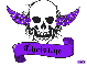 christine purple skull