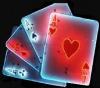 neon poker cards