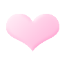 kllll pink heart with glitter<3