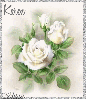 White Glitter Roses For Karen