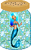Blue Mermaid in a Jar