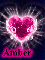 Amber Pink Heart