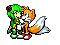 Tails and Cosmo in love.