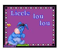Eeyore blinkie.. Liccle lou lou