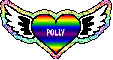 Rainbow Heart Polly