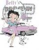 Pink caddy Betty Boop
