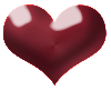 cherry red heart