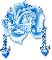 Bobbie-Blue Spakly Rose