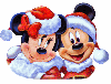 Mickey and Minnie Claus