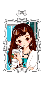 cute girl having a drink