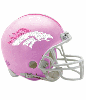 Pink Breast Cancer Denver Broncos Helmet