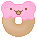 bear donut pink