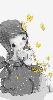 GIRL WITH YELLOW BUTTERFLIES