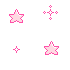 twinkle pink stars