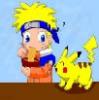 Naruto and Pikachu