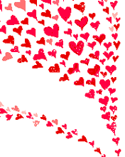 cute red hearts