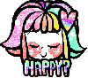 color girl : happy ?