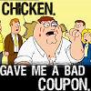chicken gave me a bad coupon
