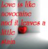 love = novocaine