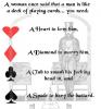 man is card deck