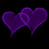 purple emo hearts