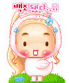 cute kawaii blonde ballerine girl became a goose