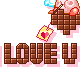 love u chocolate