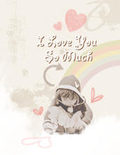 cute kawaii lil kid : i love you so much