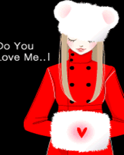 cute kawaii winter fashion girl do you love me ?