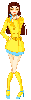girl in yellow
