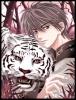 Anime guy with tiger