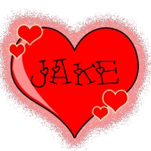 Jake in a heart