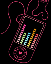 cute kawaii mp3 player (in Animated GIFs)