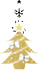 gold Christmas tree