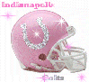 Indianapolis Colts Pink Helmet with Glitter