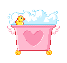 cute kawaii duckie bath