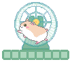 cute running hamster