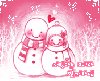cute kawaii snowman love