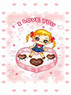 kawaii happy blonde cutie i love you